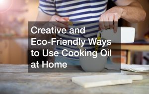 man pouring cooking oil